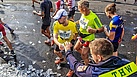 Bei der Masse der Läufer benötigen die Junghelfer Konzentration und Durchhaltevermögen,  Quelle: THW/Yannic Winkler