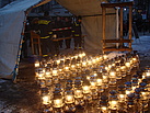 320 Starklichtlampen wurden angezündet und an die Standmieter verteilt. Foto: THW/ Anja Villwock
