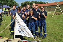 Die jungen Helferinnen und Helfer aus Neukölln freuen sich, beim Jugendwettkampf mitzumachen. Quelle: THW/Joachim Schwemmer